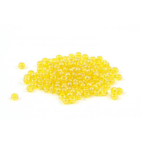 SEED BEADS NO.10 TRANSPARENT YELLOW